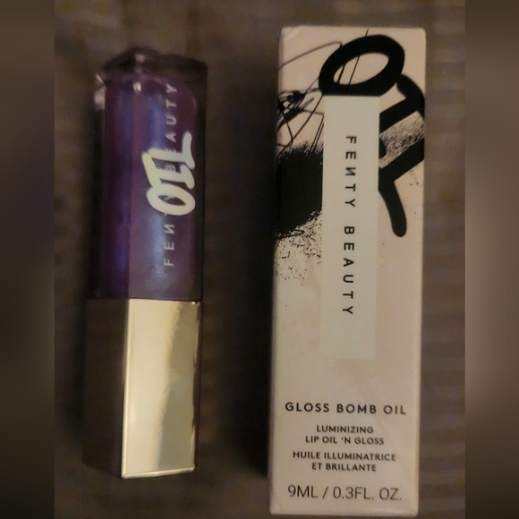 New In Box Fenty Beauty Gloss Bomb Oil - Vibrant Purple Jellyfish - Picture 1 of 2